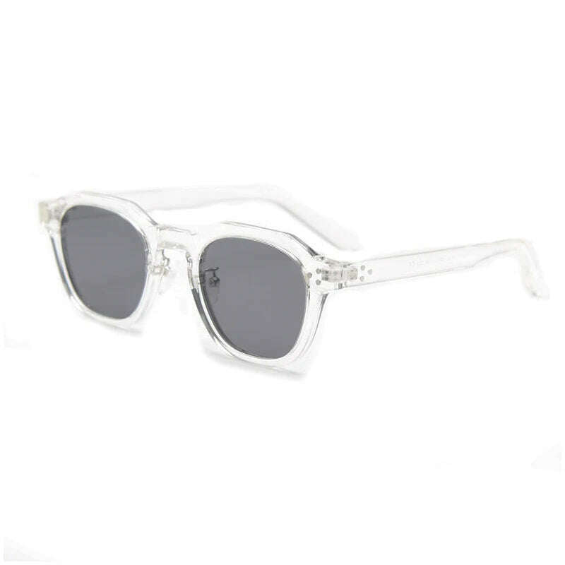 KIMLUD, New Retro Polarized TR90 Frame Men's Sunglasses Fashion Polygon Women Sunglasses Male Outddor High Quality Travel UV400 Eyewear, C04 White  gray / CHINA, KIMLUD Womens Clothes