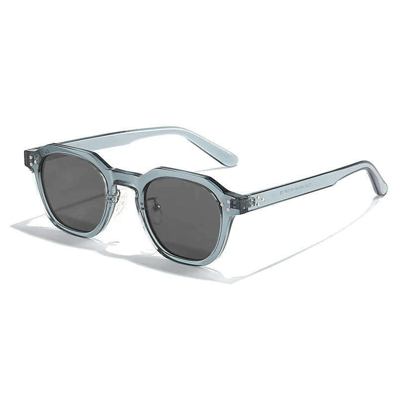 KIMLUD, New Retro Polarized TR90 Frame Men's Sunglasses Fashion Polygon Women Sunglasses Male Outddor High Quality Travel UV400 Eyewear, C02 Grey Black / CHINA, KIMLUD Womens Clothes