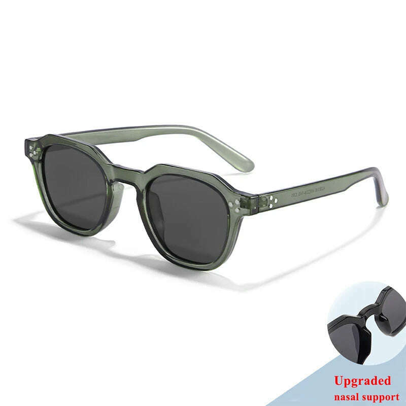 KIMLUD, New Retro Polarized TR90 Frame Men's Sunglasses Fashion Polygon Women Sunglasses Male Outddor High Quality Travel UV400 Eyewear, C24 / CHINA, KIMLUD Womens Clothes