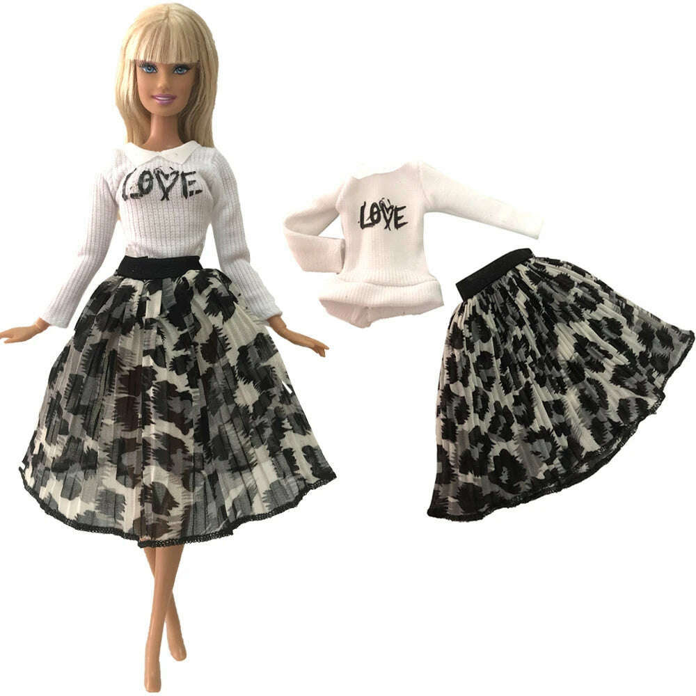 KIMLUD, NK New Outfit  For 1/6 FR Doll Clothes Dress Fashion  Fur  Coat Top Pants Clothing For Barbie Doll Clothes Doll Accessories JJ, Not Include Doll  Q, KIMLUD APPAREL - Womens Clothes