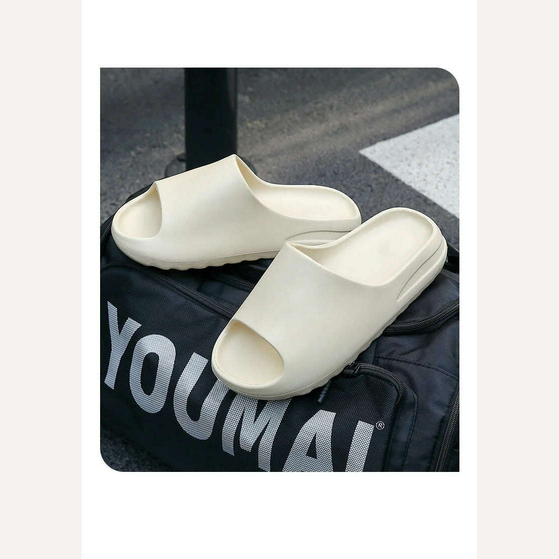 KIMLUD, Non-slip Summer Man Slippers Thick Platform Fashion Women Shoes Beach Outdoor House Couples Bathroom Soft Woman Slippers Flats, KIMLUD Womens Clothes