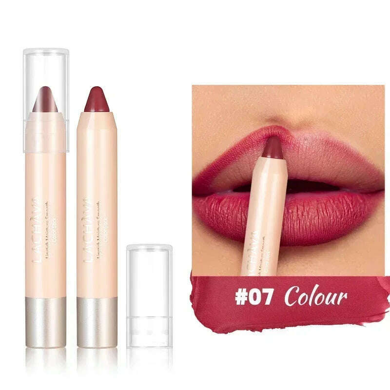 KIMLUD, Nude Brown Lipliner Pen Waterproof Sexy Red Matte Contour Tint Lipstick Lasting Non-stick Cup Lipliner Pen Lips Makeup Cosmetic, A07, KIMLUD APPAREL - Womens Clothes