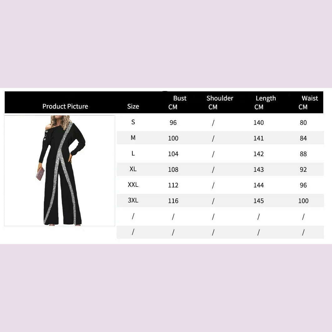 KIMLUD, One Shoulder Jumpsuits For Ladies Bodycon Floor Length Elegant Summer Evening Night Party Rompers & Jumpsuits Clothes, KIMLUD Womens Clothes