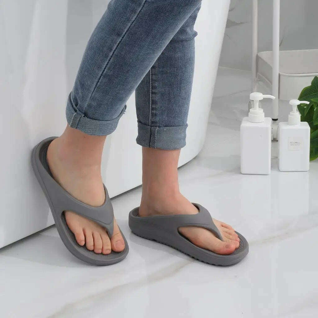 KIMLUD, Orthopedic Sandals for Women Fashionable Beach Flip Flop Summer Outdoor Soft Sandals with Arch Support Home Bathroom Slides, KIMLUD Womens Clothes