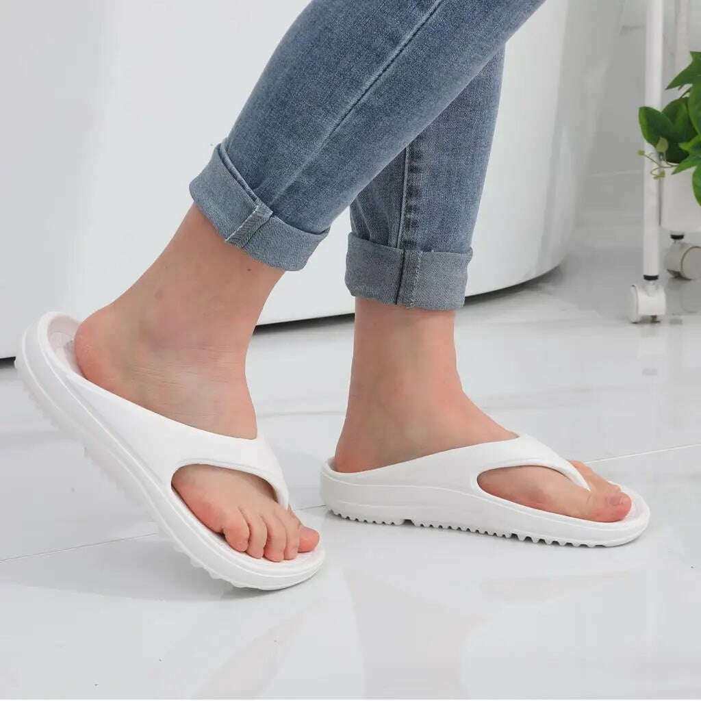 KIMLUD, Orthopedic Sandals for Women Fashionable Beach Flip Flop Summer Outdoor Soft Sandals with Arch Support Home Bathroom Slides, KIMLUD Womens Clothes