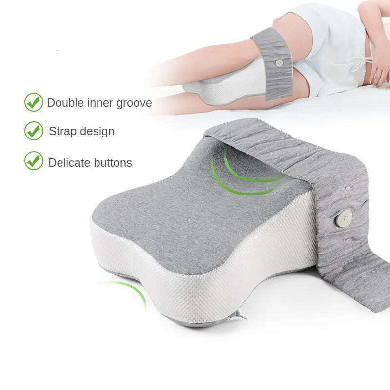 KIMLUD, Orthopedic Slow Rebound Memory Cotton Clamp Leg Pillow Maternity Foot Pillow Strap Adjustable Side Sleeping Knee Leg Pillow, KIMLUD Womens Clothes