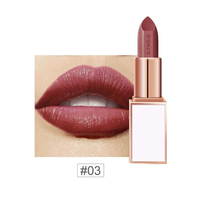 KIMLUD, O.TWO.O shimmer glitter lipstick cream 20 colors velvet matte lipstick pen waterproof long lasting sexy red lip stick OT044, KIMLUD Womens Clothes