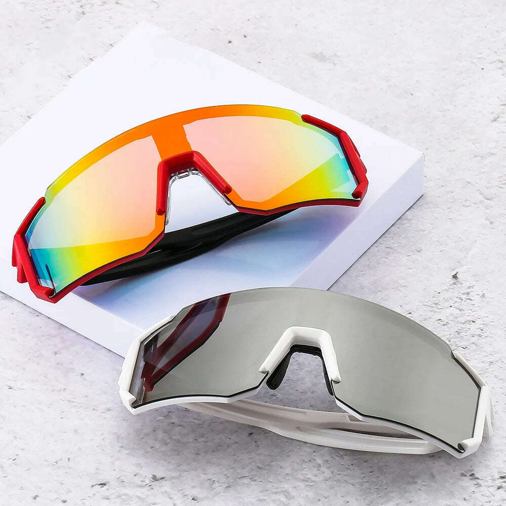 PC Bicycle Cycling Glasses Road Bike Eyewear Mountain Bicycle Sunglasses Men Women Outdoor Sports Cycling Goggles Unisex - KIMLUD