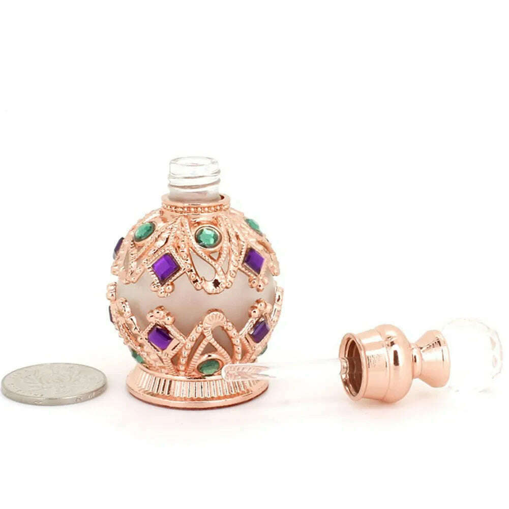 KIMLUD, Perfume Bottle Spray Bottle Empty 15ml Vintage Aromatherapy Essential Oil Perfume Empty Bottle Container Gift Refillable Bottle, KIMLUD Womens Clothes