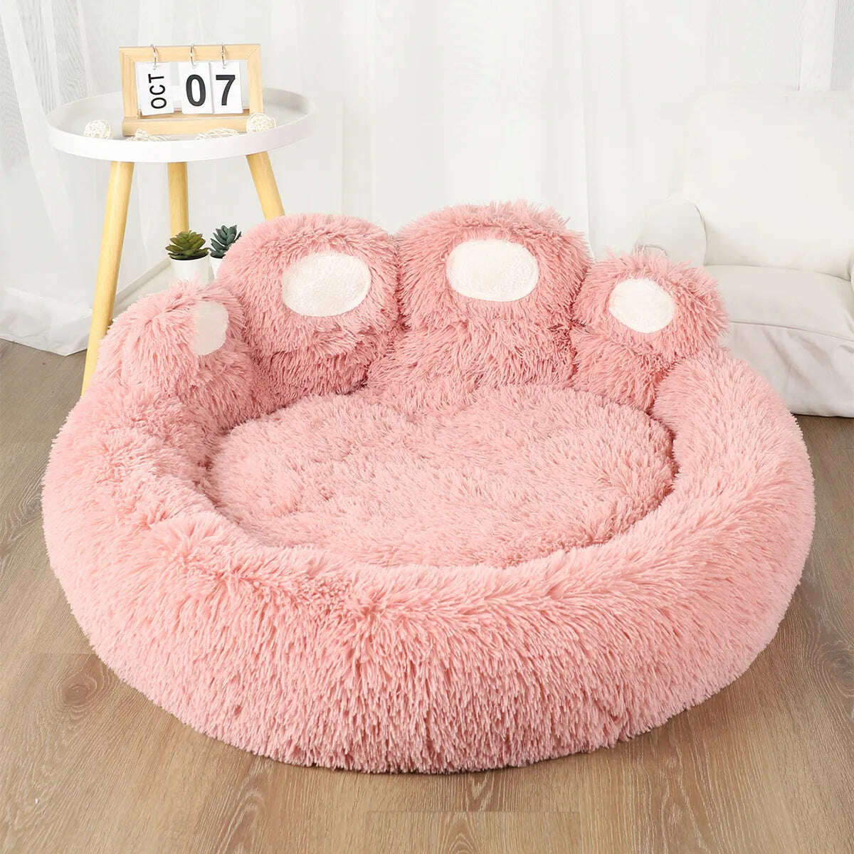 KIMLUD, Pet Dog Sofa Beds for Small Dogs Warm Accessories Large Dog Bed Mat Pets Kennel Washable Plush Medium Basket Puppy Cats Supplies, Pink / M 60cm / CHINA, KIMLUD APPAREL - Womens Clothes