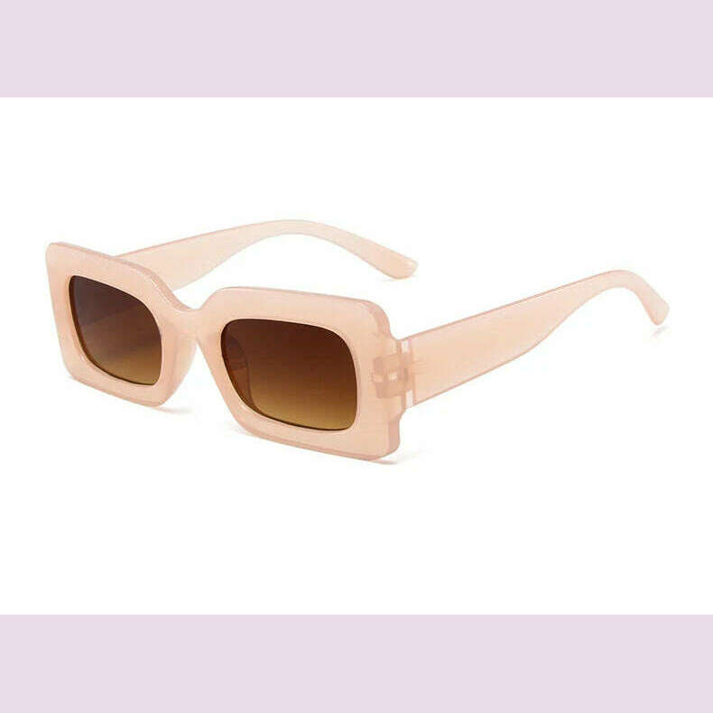 KIMLUD, Pink Purple Square Sunglasses Women Small Frame Jelly Color Sun Glasses UV400 Protection Shades Party Decoration Female Eyewear, A Jelly Pink / As shown, KIMLUD Womens Clothes