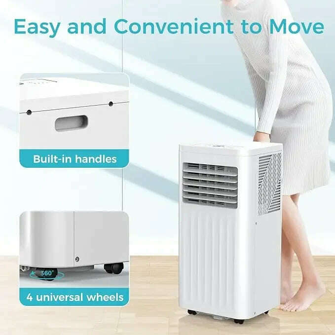 KIMLUD, Portable Air Conditioners Cools Portable AC Unit with Remote Built-in Cool Dehumidifier Fan Sleep Modes Room Air Conditioners, KIMLUD Womens Clothes