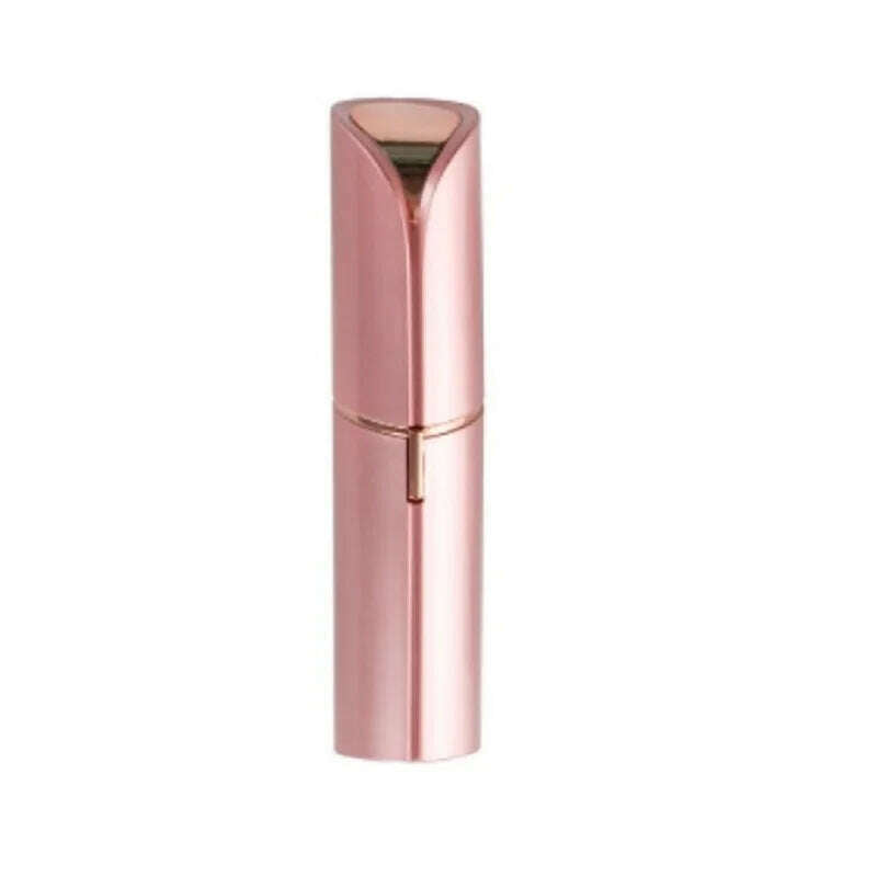 KIMLUD, Portable Mini Electric Epilator Lipstick Shape Safe Painless Women Shaver Body Facial Bikini Underarm Hair Removal Shaving Tool, rose gold, KIMLUD APPAREL - Womens Clothes