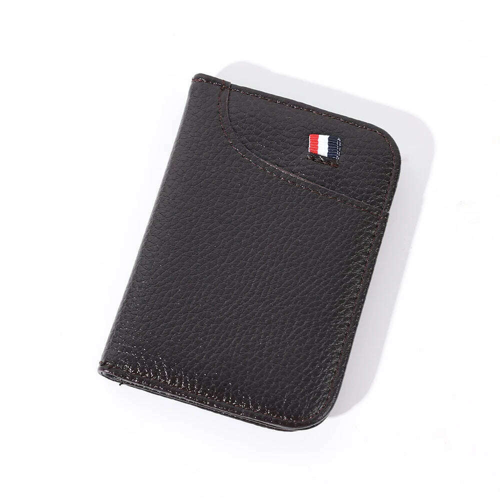 Portable Super Slim Soft Wallet PU Leather Mini Credit Card Wallet Purse Card Holders Men Wallet Thin Small Short Wallets - KIMLUD