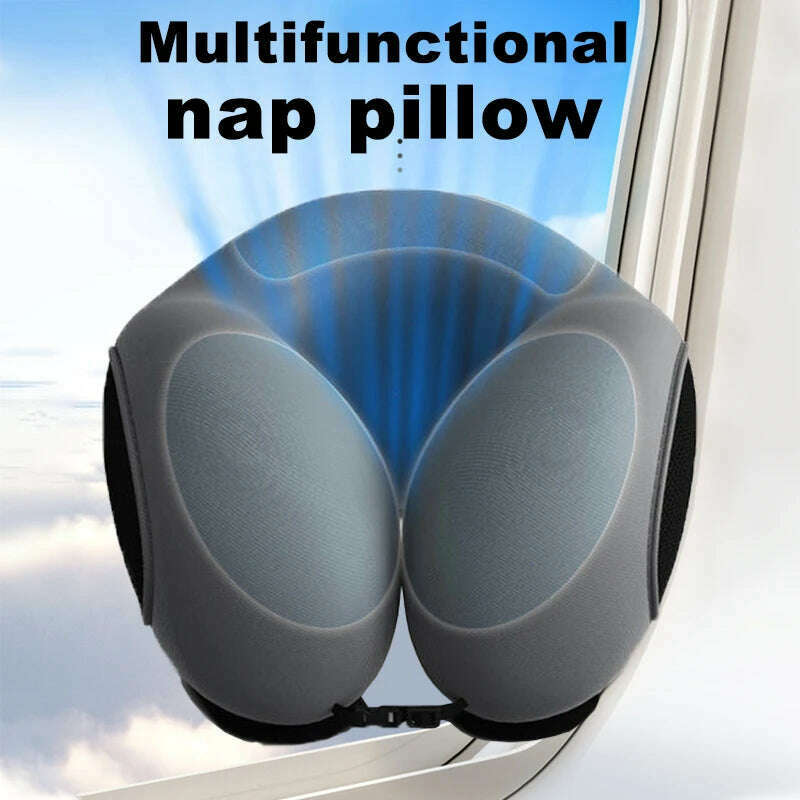 KIMLUD, Portable U Shaped Memory Foam Neck Pillow Soft Slow Rebound Space Travel Pillow Sleeping Airplane Pillow For Travel Camping Rest, KIMLUD Womens Clothes