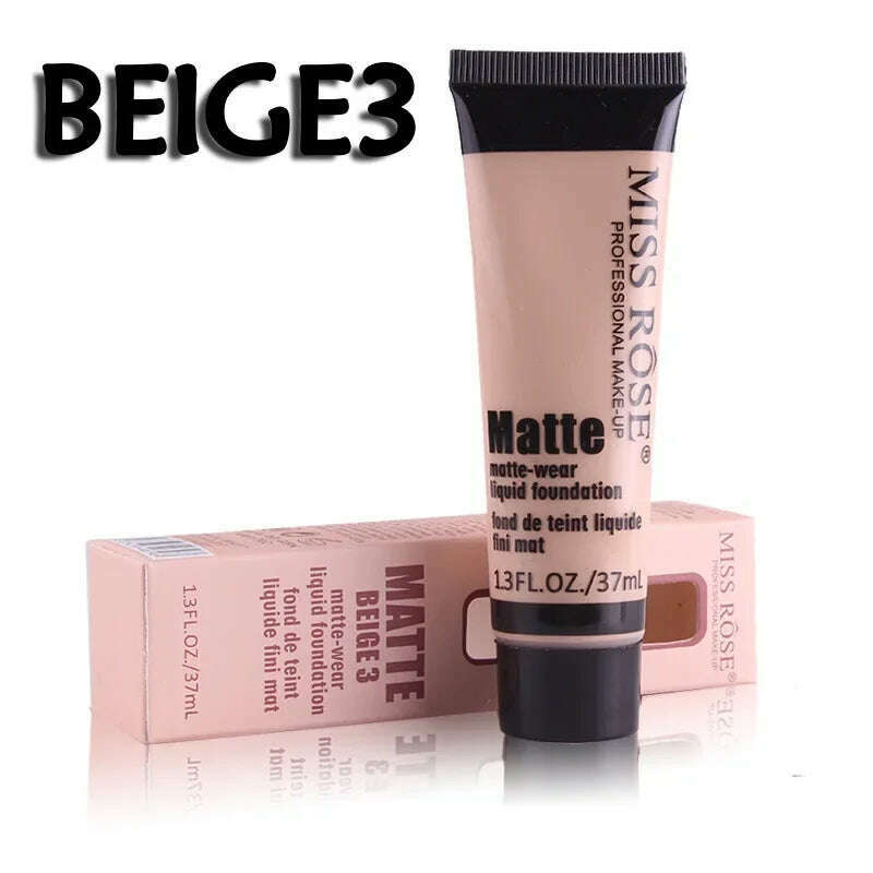 Professional Base Matte Liquid Foundation Makeup Waterproof Face Concealer Foundation Cosmetics Repair Face Make Up - KIMLUD