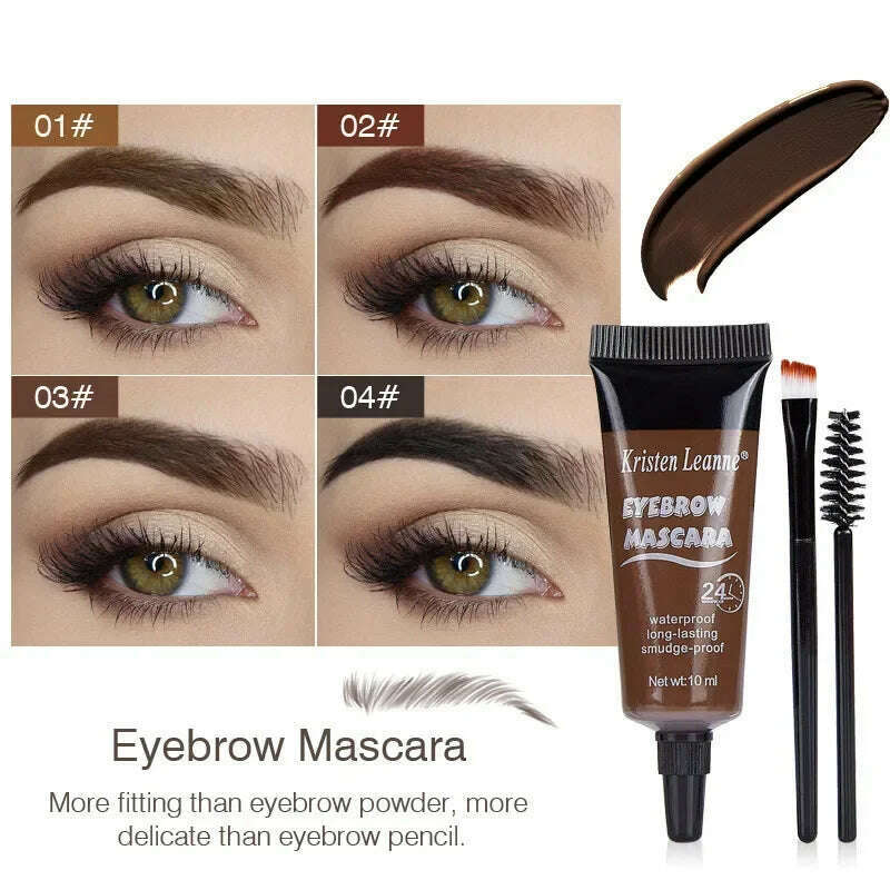 KIMLUD, Professional Eyebrow Enhancers Cream Women Natural Liquid Dyeing Eyebrow Set Brow Tattoo Pigments Lasting Waterproof Eyebrow Gel, KIMLUD Womens Clothes