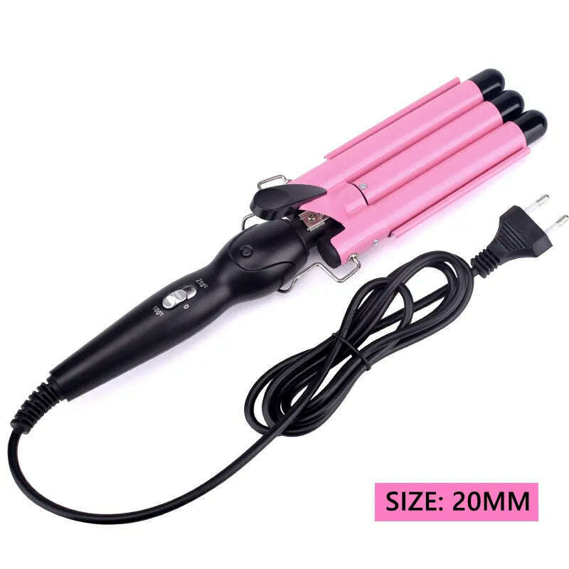 Professional Hair Curling Iron Ceramic Triple Barrel Hair Curler Irons Hair Wave Waver Styling Tools Hair Styler Wand - KIMLUD