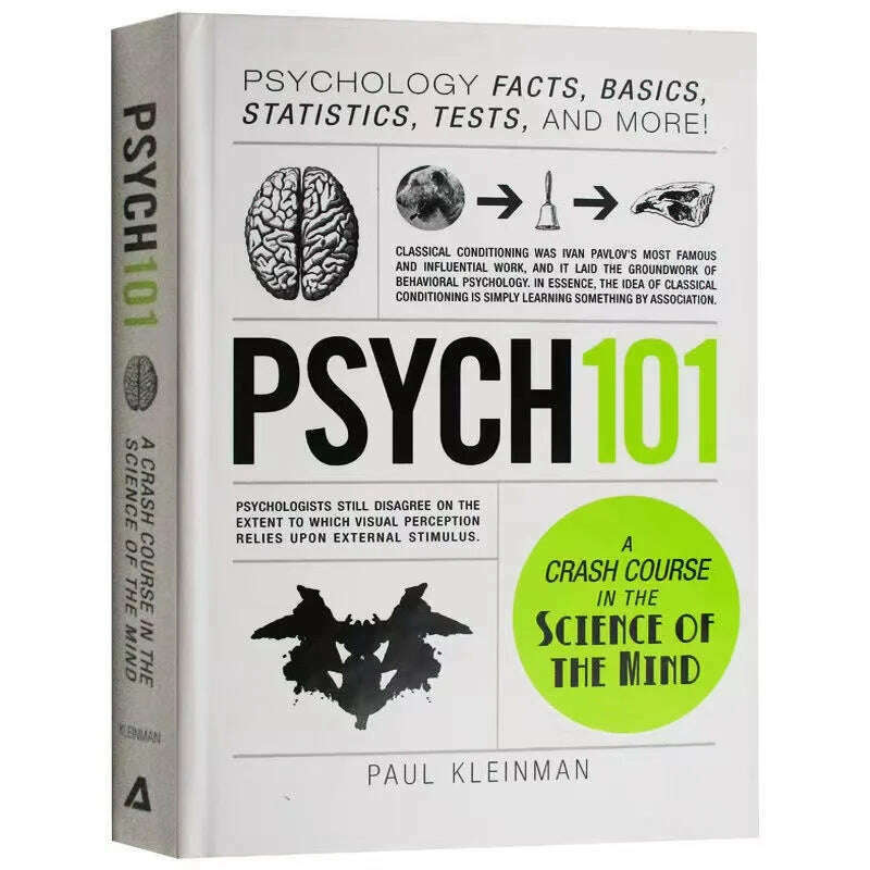 KIMLUD, Psych 101 by Paul Kleinman A Crash Couse in the Science of the Mind Popular Psychology Reference English Book Paperback, KIMLUD Womens Clothes