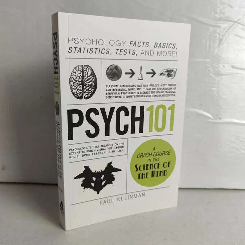 KIMLUD, Psych 101 by Paul Kleinman A Crash Couse in the Science of the Mind Popular Psychology Reference English Book Paperback, KIMLUD Womens Clothes