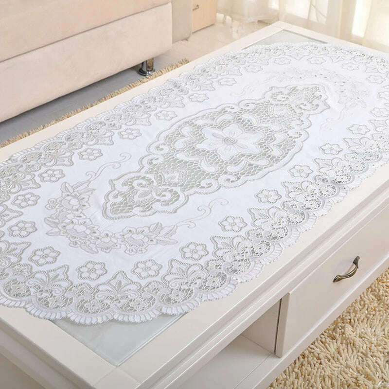 KIMLUD, PVC Nappe Table Cloth Plastic Oilproof Dining Tablecloth Bronzing Printed Table Cover Table Mat Overlay Placemat Nappe No-clean, KIMLUD Womens Clothes