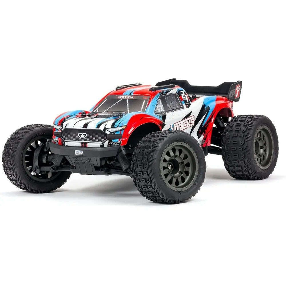 RC Truck 1/10 VORTEKS 4X4 3S BLX Stadium Truck RTR (Batteries and Charger Not Included), Red, ARA4305V3T1 - KIMLUD