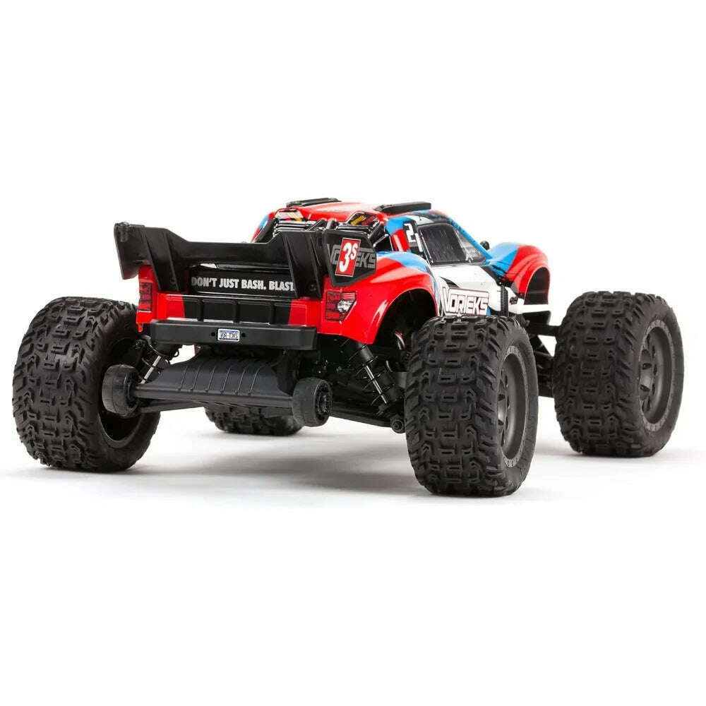 RC Truck 1/10 VORTEKS 4X4 3S BLX Stadium Truck RTR (Batteries and Charger Not Included), Red, ARA4305V3T1 - KIMLUD