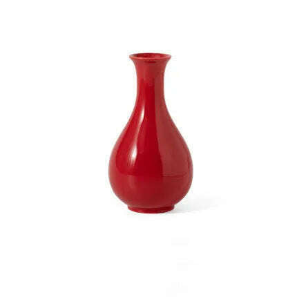 KIMLUD, Red Decor Vase Creativity Desktop Ceramic Vase for Home Living Room Office Chinese Traditional Wedding Decoration Souvenir Gift, A, KIMLUD APPAREL - Womens Clothes