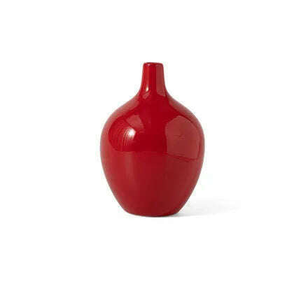 KIMLUD, Red Decor Vase Creativity Desktop Ceramic Vase for Home Living Room Office Chinese Traditional Wedding Decoration Souvenir Gift, C, KIMLUD APPAREL - Womens Clothes