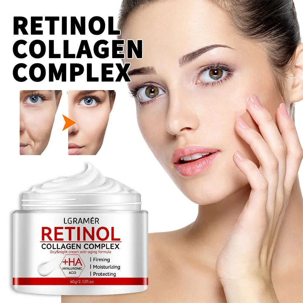 KIMLUD, Retinol Anti Aging Face Cream Moisturizing Wrinkle Remover Collagen Hyaluronic Acid Creams Skin Care Cosmetic 50ML, KIMLUD Womens Clothes