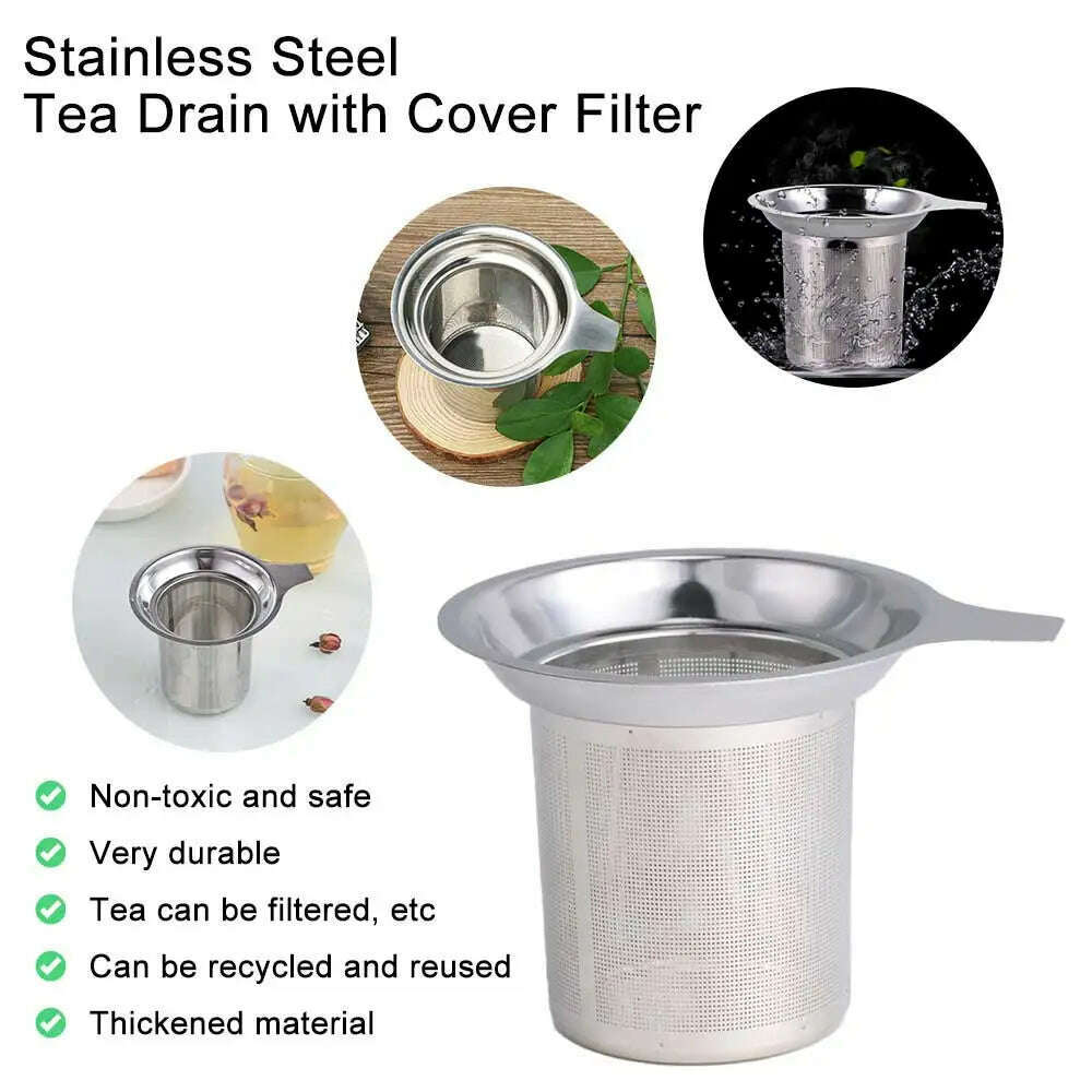 KIMLUD, Reusable Stainless Steel Coffee Filter Paperless Coffee Maker Strainer Double Fine Mesh Basket for Loose Tea Ground Coffee, KIMLUD Womens Clothes