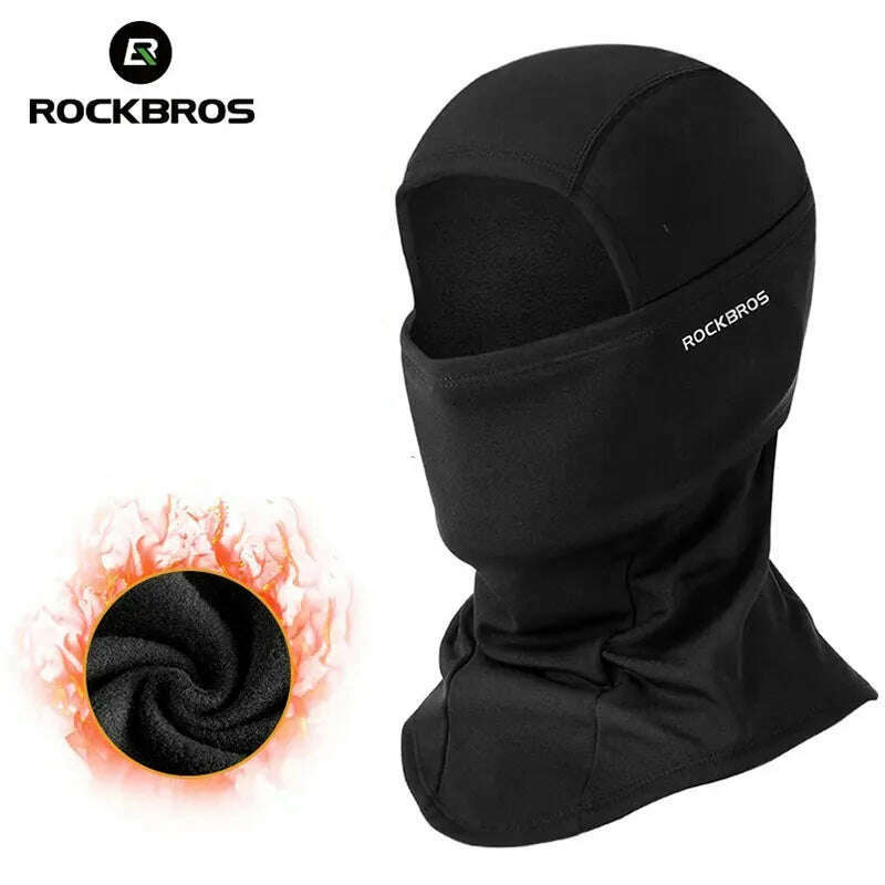 KIMLUD, ROCKBROS Winter Ski Face Scarf Face Mask Cycling skiing running sport Training Balaclava Winderproof Bicycle Accessory, KIMLUD Womens Clothes