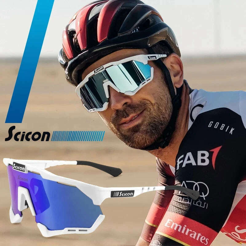 KIMLUD, SCICON Polarized Cycling Glasses Mountain Bicycle Glasses Road Bike Cycling Eyewear Men Women Outdoor Sports Cycling Sunglasses, KIMLUD Womens Clothes