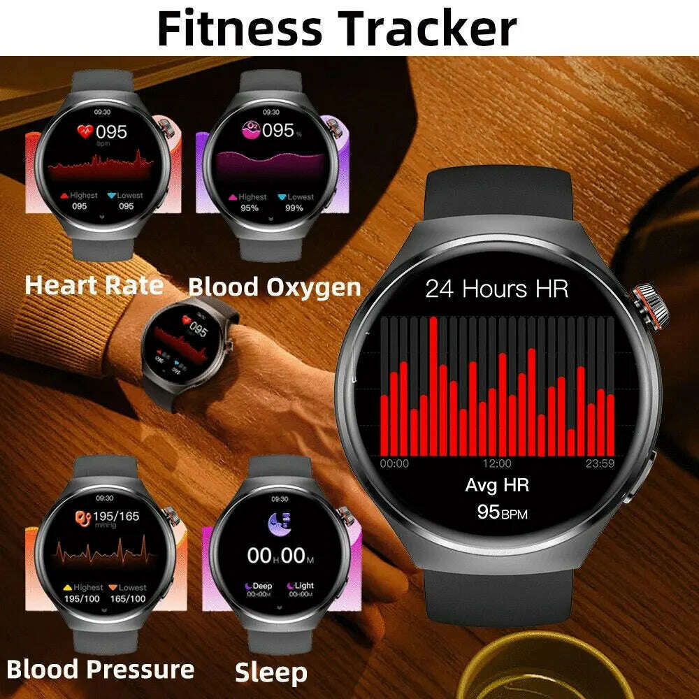 KIMLUD, SENBONO AMOLED 466*466 HD Screen Heart Rate Bluetooth Call Wireless Charging Smartwatch 2024 APP GPS Tracker NFC Smart Watch Men, KIMLUD Womens Clothes