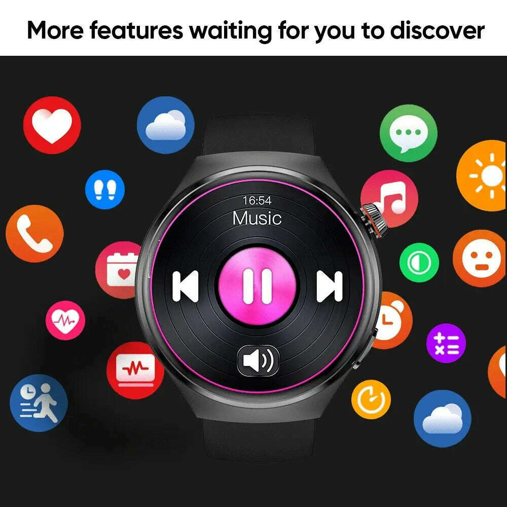 KIMLUD, SENBONO AMOLED 466*466 HD Screen Heart Rate Bluetooth Call Wireless Charging Smartwatch 2024 APP GPS Tracker NFC Smart Watch Men, KIMLUD Womens Clothes