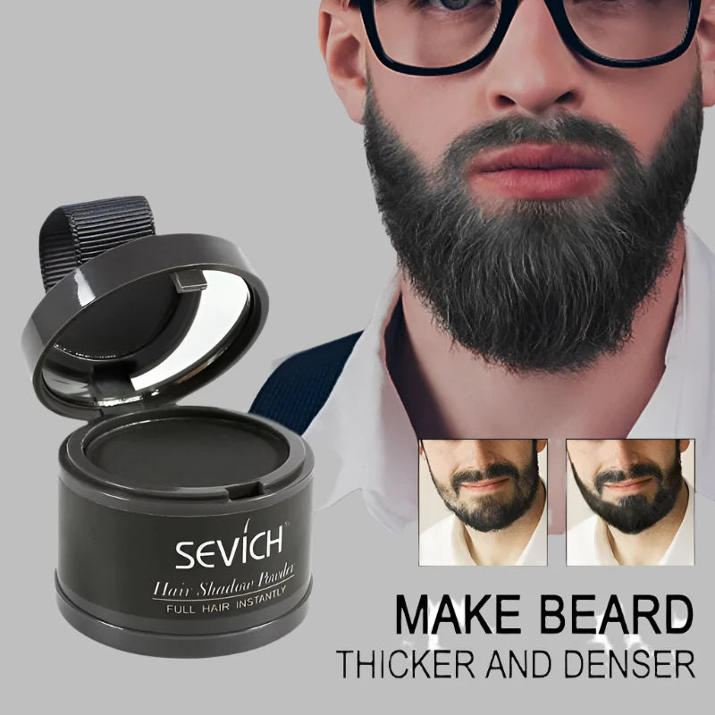 SEVICH Beard Hair Shadow Powder Beard Root Cover Up Concealer Fill In Thinning Instantly Modify Beard Fluffy Powder 13 Color 4g - KIMLUD