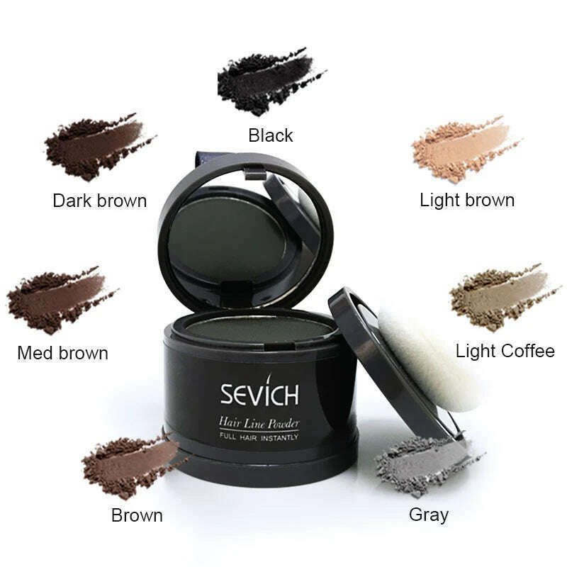 KIMLUD, SEVICH Beard Hair Shadow Powder Beard Root Cover Up Concealer Fill In Thinning Instantly Modify Beard Fluffy Powder 13 Color 4g, KIMLUD Womens Clothes