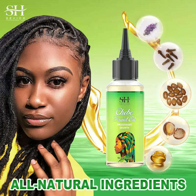 KIMLUD, Sevich Chebe Hair Growth Serum Africa Traction Alopecia Chebe Anti Hair Loss Treatment Crazy Fast Hair Growing Oil Hair Care, KIMLUD Womens Clothes