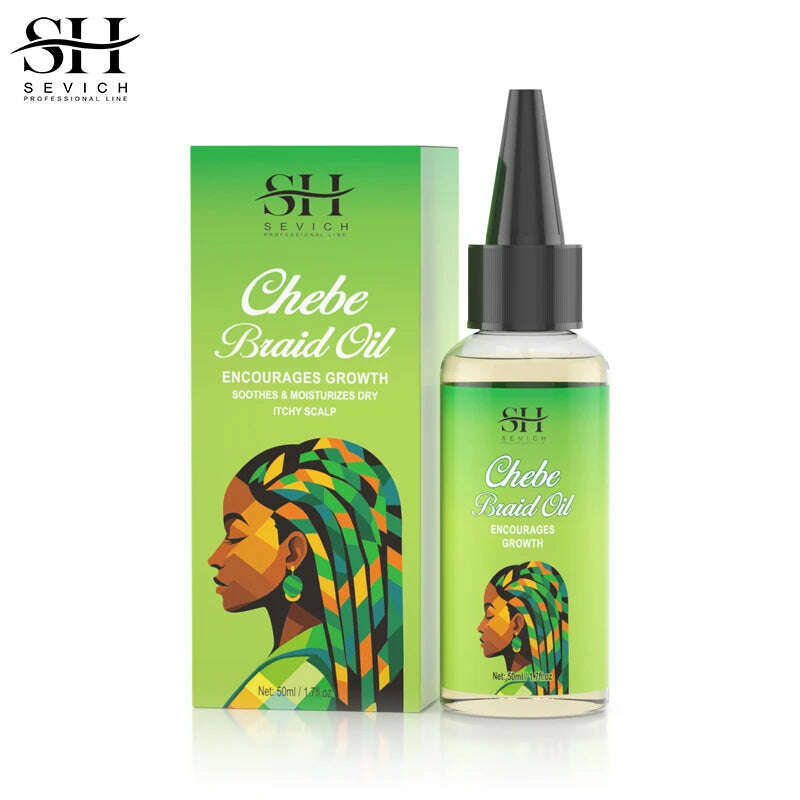 Sevich Chebe Hair Growth Serum Africa Traction Alopecia Chebe Anti Hair Loss Treatment Crazy Fast Hair Growing Oil Hair Care - KIMLUD