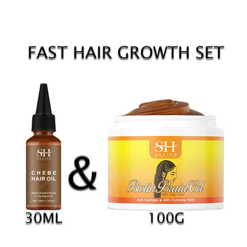 Sevich Chebe Hair Loss Treatment Spray Traction Alopecia Chebe Powder Essential Oil Africa Crazy Hair Growth Products Hair Care - KIMLUD