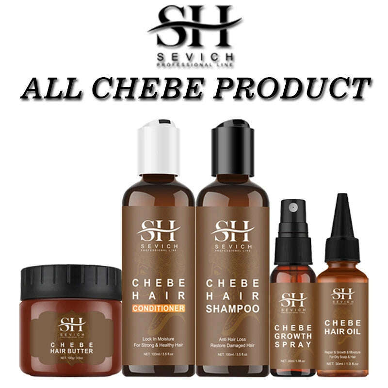 Sevich Chebe Hair Loss Treatment Spray Traction Alopecia Chebe Powder Essential Oil Africa Crazy Hair Growth Products Hair Care - KIMLUD