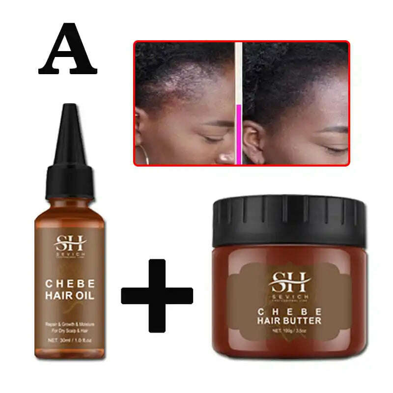 Sevich Chebe Hair Loss Treatment Spray Traction Alopecia Chebe Powder Essential Oil Africa Crazy Hair Growth Products Hair Care - KIMLUD