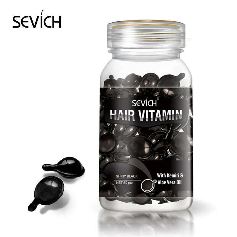 Sevich Mix Hair Vitamin Capsule 30pcs/bottle Keratin Repair Damaged Hair Complex Oil Moroccan Anti-hair Loss Products Hair Care - KIMLUD