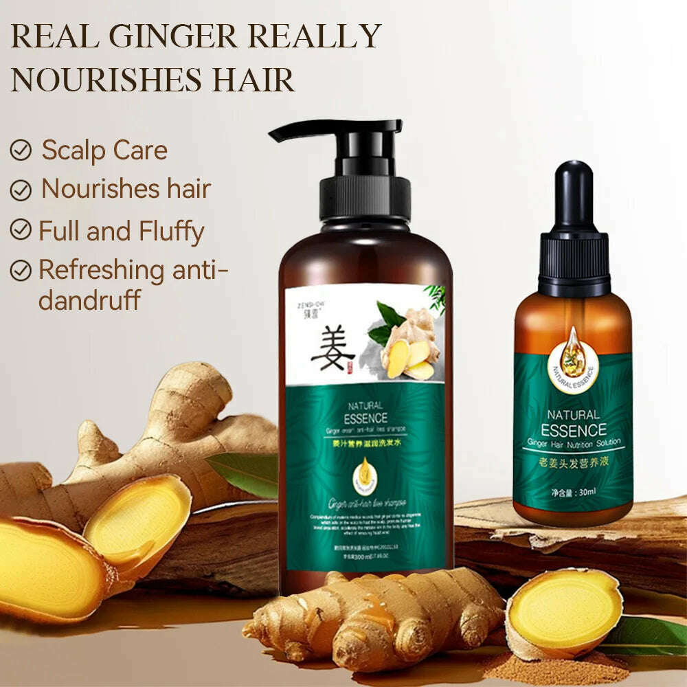 KIMLUD, Silky Softening Nutritional Liquid Hair Oil Ginger essence Natural Extract Smooth Mild Formula Anti itching  Nourishing Clear, KIMLUD Womens Clothes