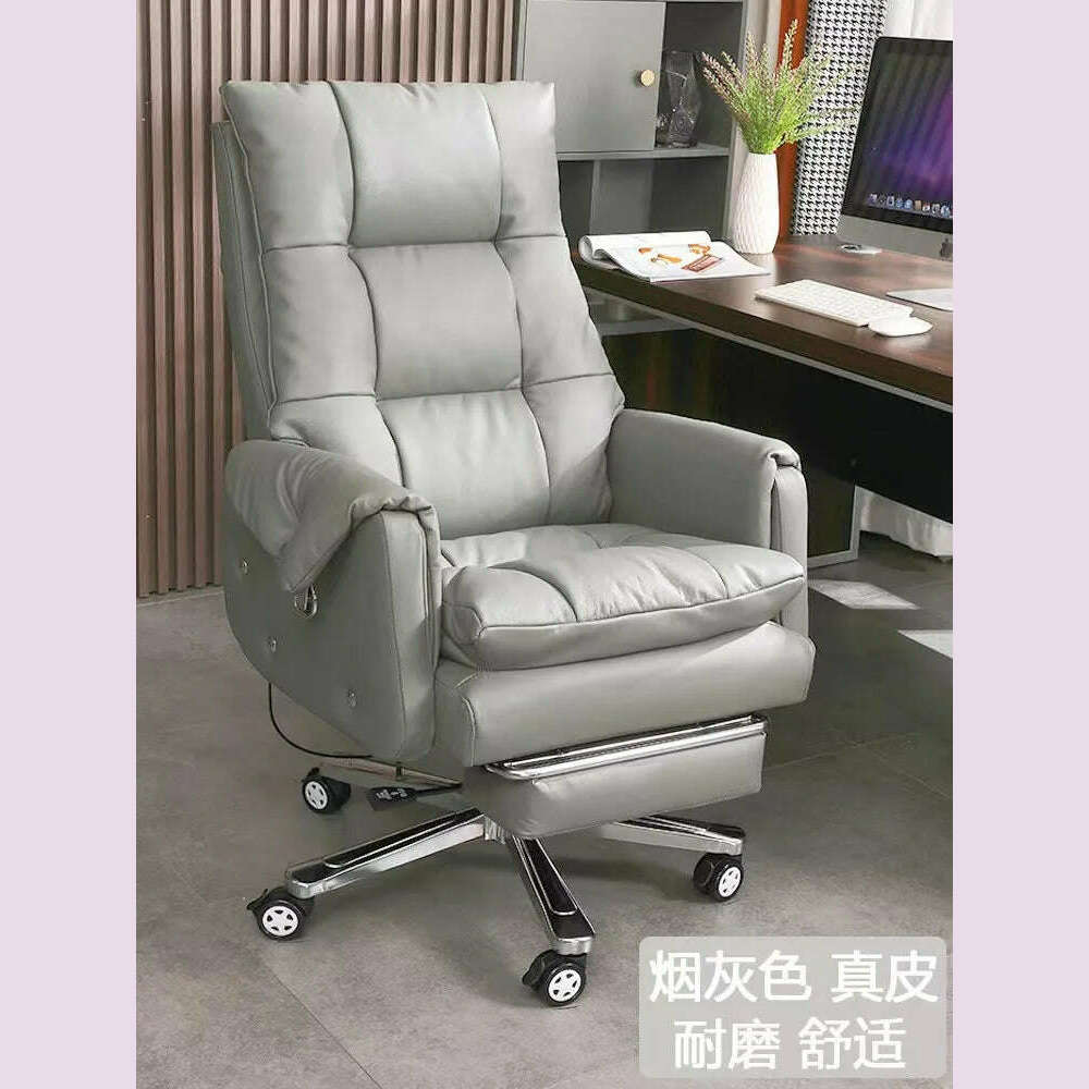 KIMLUD, Simplicity Leather Office Chairs Meeting Swivel Modern Computer Office Chairs Ergonomic Boss Office Furniture Bureaustoel LLOC, style7-Leather, KIMLUD APPAREL - Womens Clothes