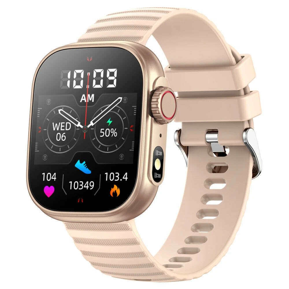 Smart Watch Bracelet 2.01 AI Voice Sleep Heart Rate Blood Pressure Bluetooth Phone Music Fitness Women Men 100+ Sport Mode Watch - KIMLUD