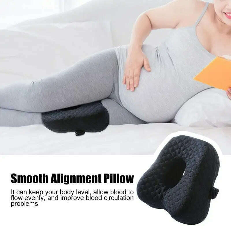 Spine Alignment Pillow Side Sleeping Pillows Spine Alignment Pillow Between Leg Pillow Knee Support Pillows Soft Memory Foam - KIMLUD