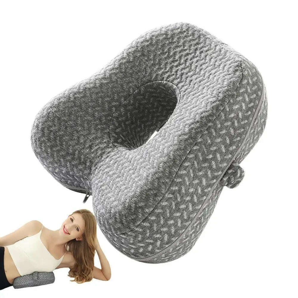 Spine Alignment Pillow Side Sleeping Pillows Spine Alignment Pillow Between Leg Pillow Knee Support Pillows Soft Memory Foam - KIMLUD