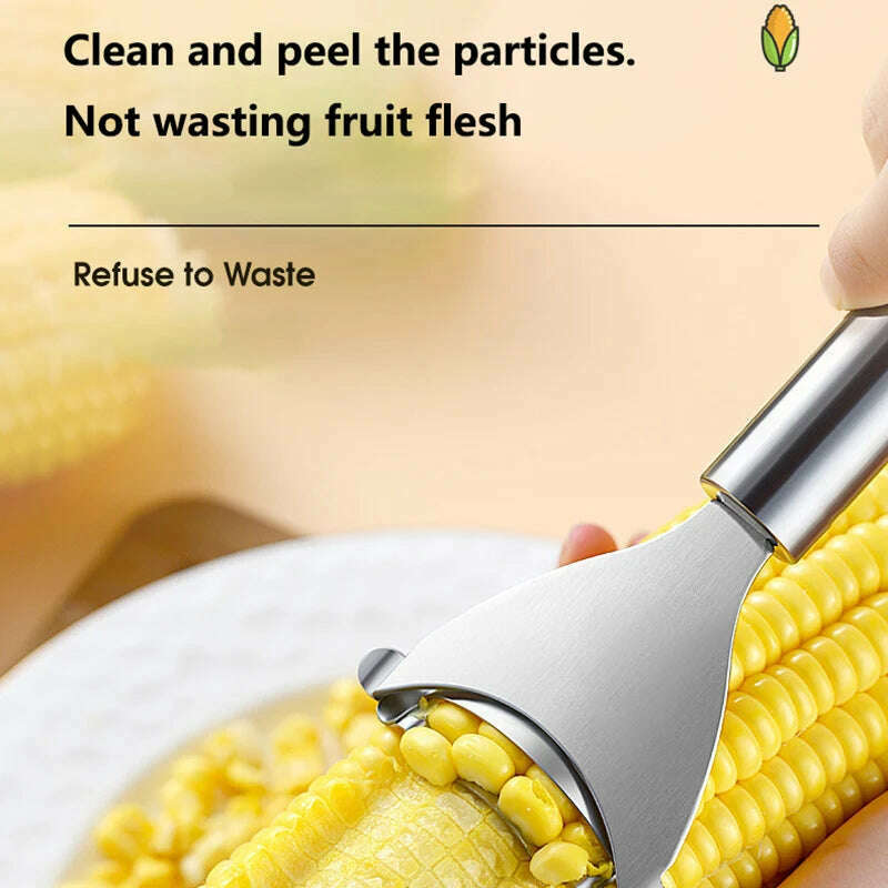 KIMLUD, Stainless Steel Corn Planer Ergonomic Handle Corn Peeler Peel, Separate & Enjoy Fresh Corn with Minimal Effort, KIMLUD Womens Clothes