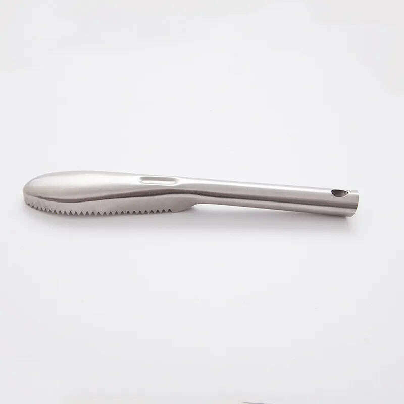 Stainless Steel Fish Scale Cleaner Scraper Fish Scale Peeler Remover Tool Fish Skin Steel Fish Shaver Remover Cleaning Brush - KIMLUD